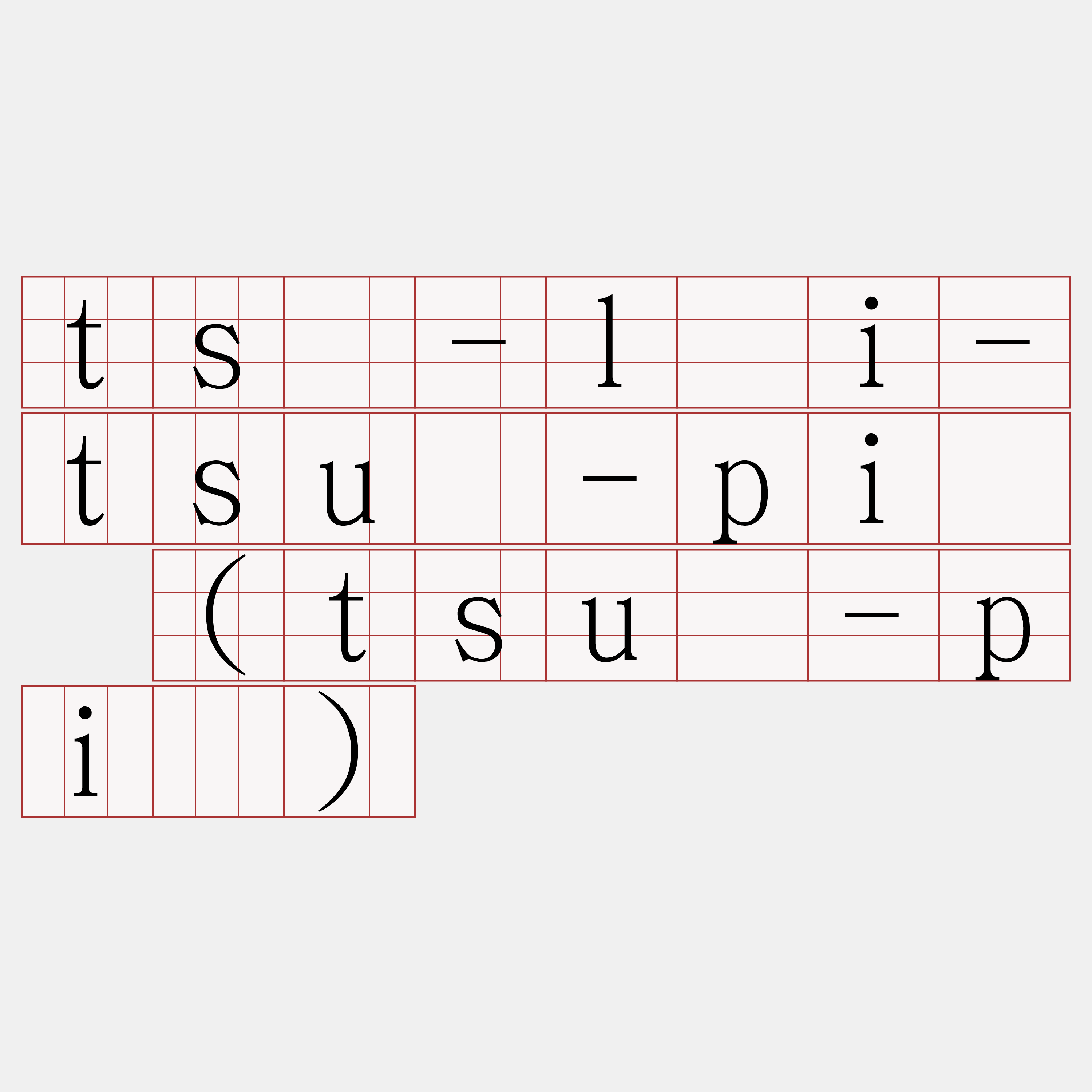 tsū-lâi-tsuí-pió (tsuí-pió)